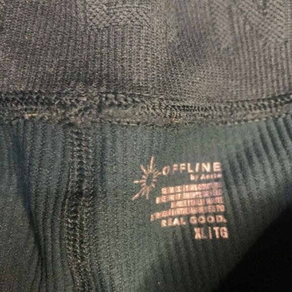 Aerie Offline 5” Real Me Crossover Bike Shorts Sycamore Green Work Out Womens XL - Picture 2 of 3